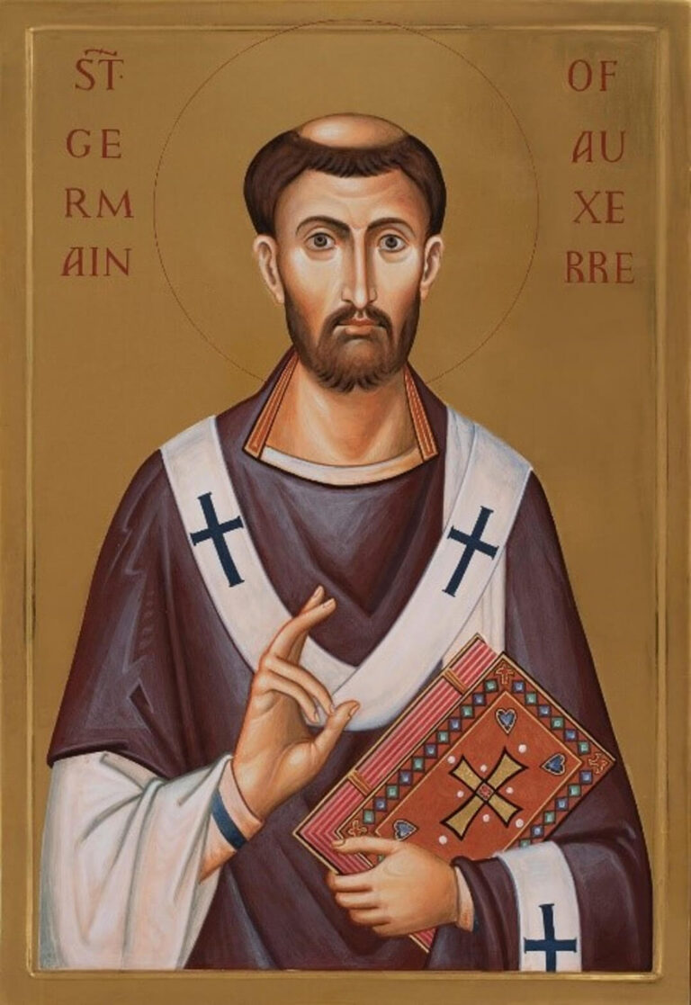 Icon of St Germain by Aidan Hart (2019)